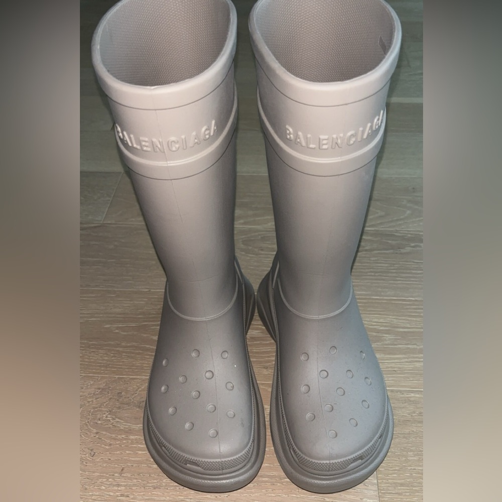 Balenciaga croc rain boots